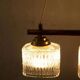Vintage glass suspension for dining table