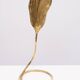 Pair Brass leaf table lamps design by Carlo Giorgi & Tommaso Barbi 1970s