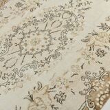 All-Over Floral Pattern Beige Brown Turkish Rug, 166x285Cm