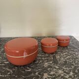 Pull-out boxes in bakelite lacquered 70s