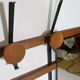 Teak vintage wall coat rack, 1960s