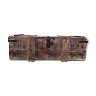 Caisse militaire bois et metal, circa 1960