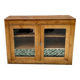 Vitrine en bois brut