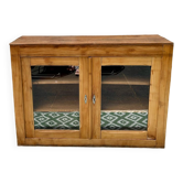 Vitrine en bois brut