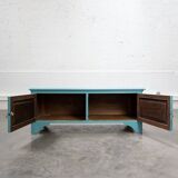 Meuble bas en bois peint