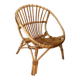 Vintage children's rattan armchair, bamboo rattan chair