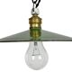 Industrial Green Enamel Light, 1930s