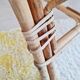 Antique rattan bench