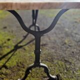 Antique bistro table with marble top