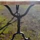 Antique bistro table with marble top