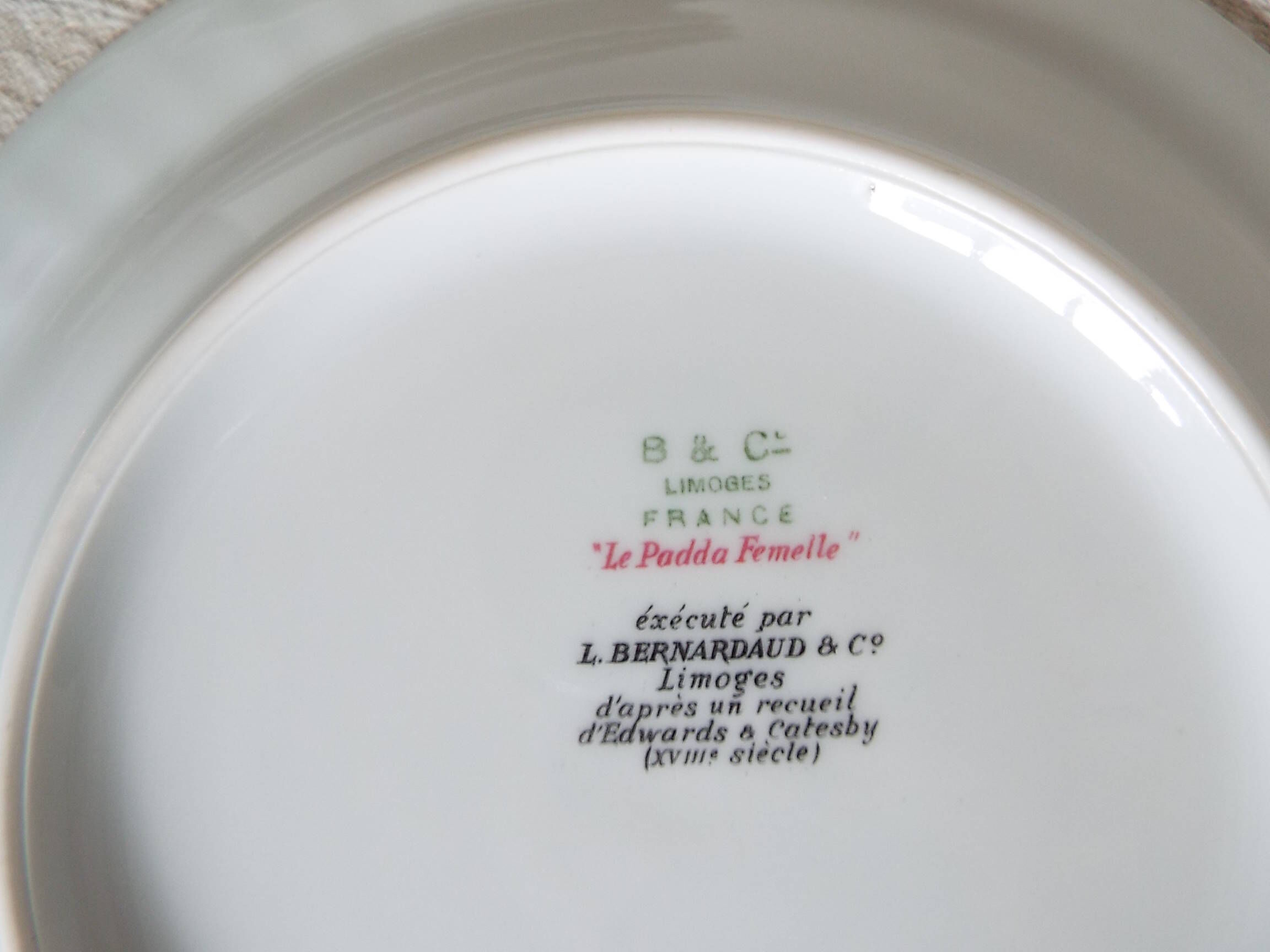 7 bird dessert plates