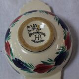 Ceramic eared bowl signed HB Quimper