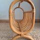 Vintage rattan magazine rack