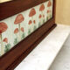 Vintage vanity toilet furniture with marble top.