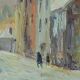 Painting “Under the Snow”, signed J.J Duboc – 1980