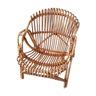 Armchair basket adult wicker curly