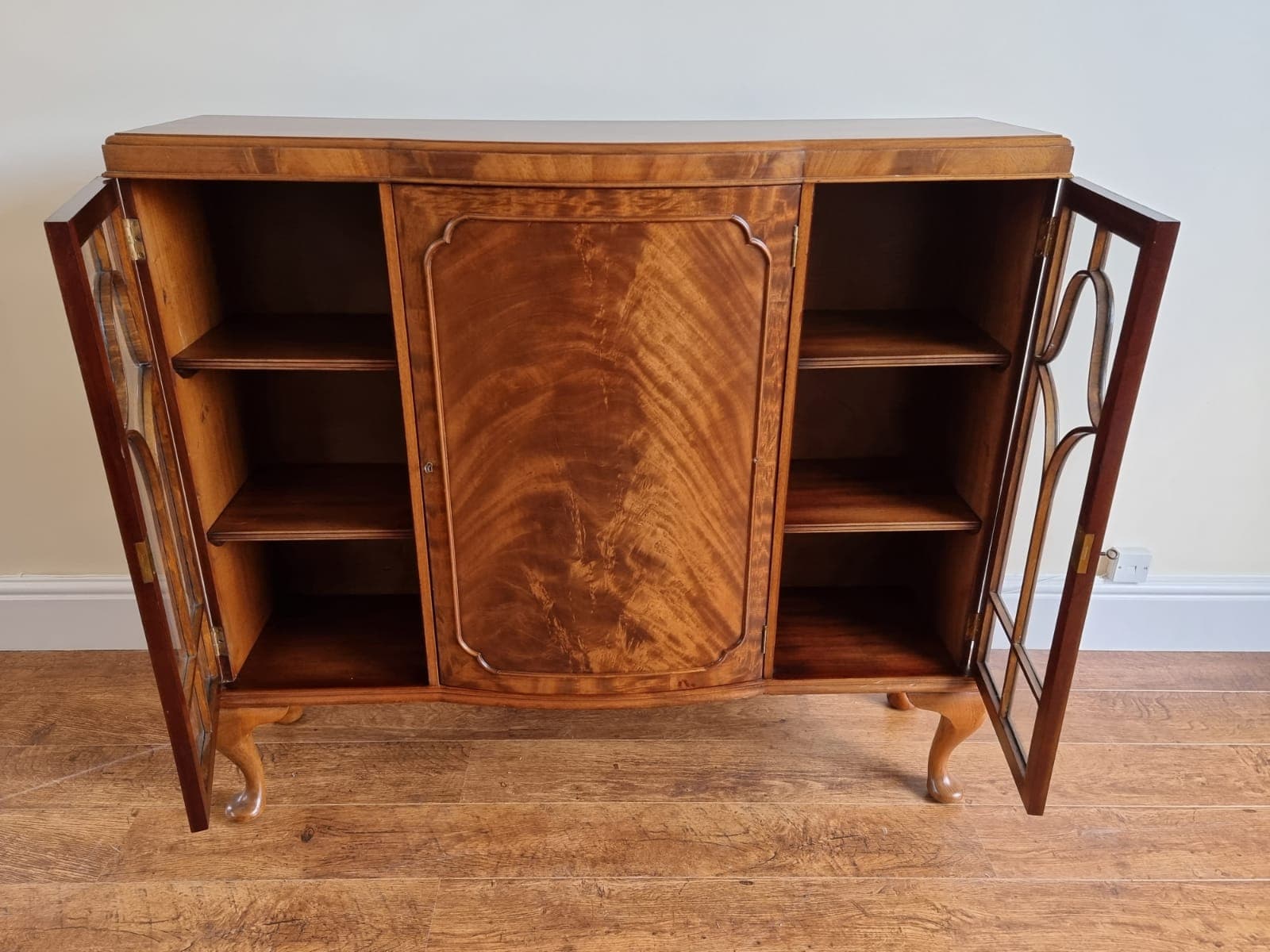 Antique queen anne style bookcase