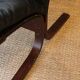 Fauteuil Siesta, Ingmar Relling, cuir noir