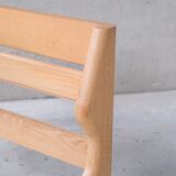 Guillerme et Chambron oak french day bed