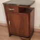 Art Deco Italian Bedside Tables in Walnut, Set of 2