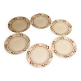 6 assiettes creuses Villeroy & Boch art-déco