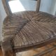 Vintage wooden and straw bar stool — Brutalist Style / Perrian