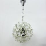 Spectacular Murano glass flower chandelier by Venini for VeArt, Italy 1970s