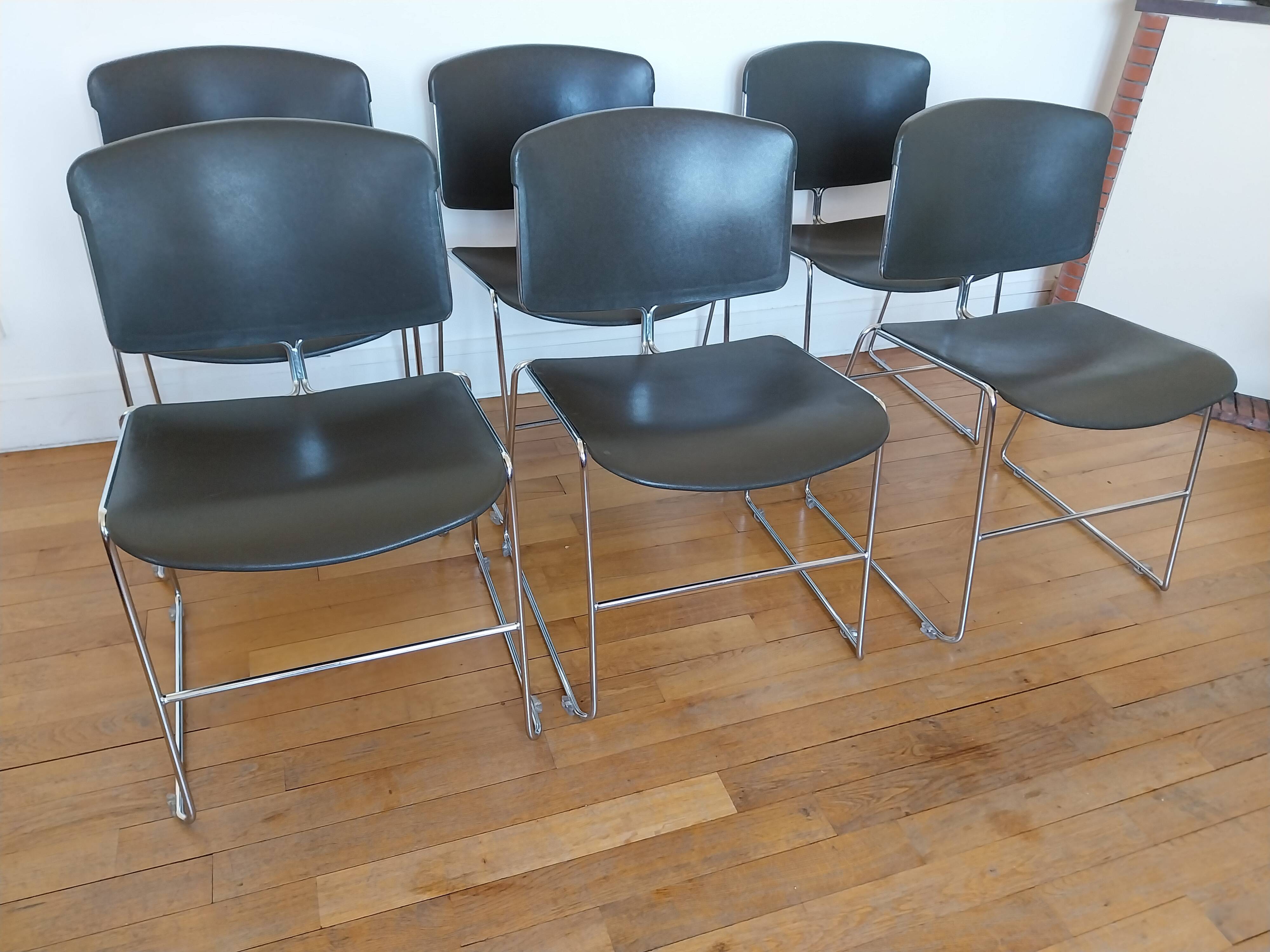 6 Max Stacker designer chairs for Steelcase