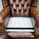Contemporary Handmade Chesterfield Leather Wingback Armchair 2010s