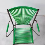 Child green scoubidou chair
