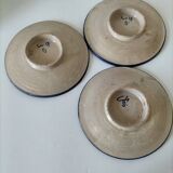 Trio of Moroccan glazed earthenware bowls