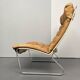 JK 720 lounge chair, cognac-coloured leather, by Jørgen Kastholm for Kill International, 1970s