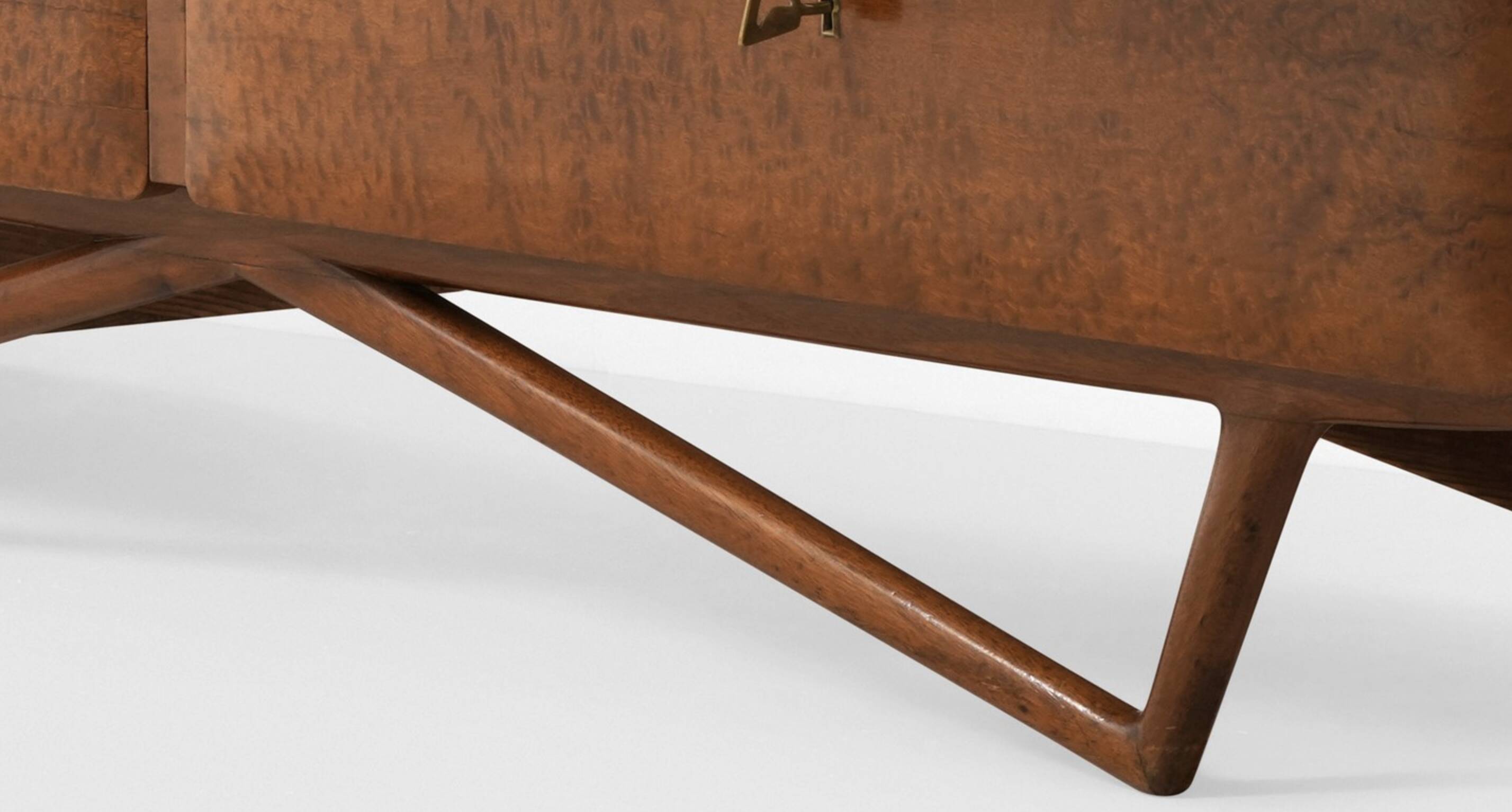 Mid-century Vintage Italian Design Commode with Brass Details