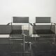 4 X line chairs with armrests designed by Niels Jørgen Haugesen