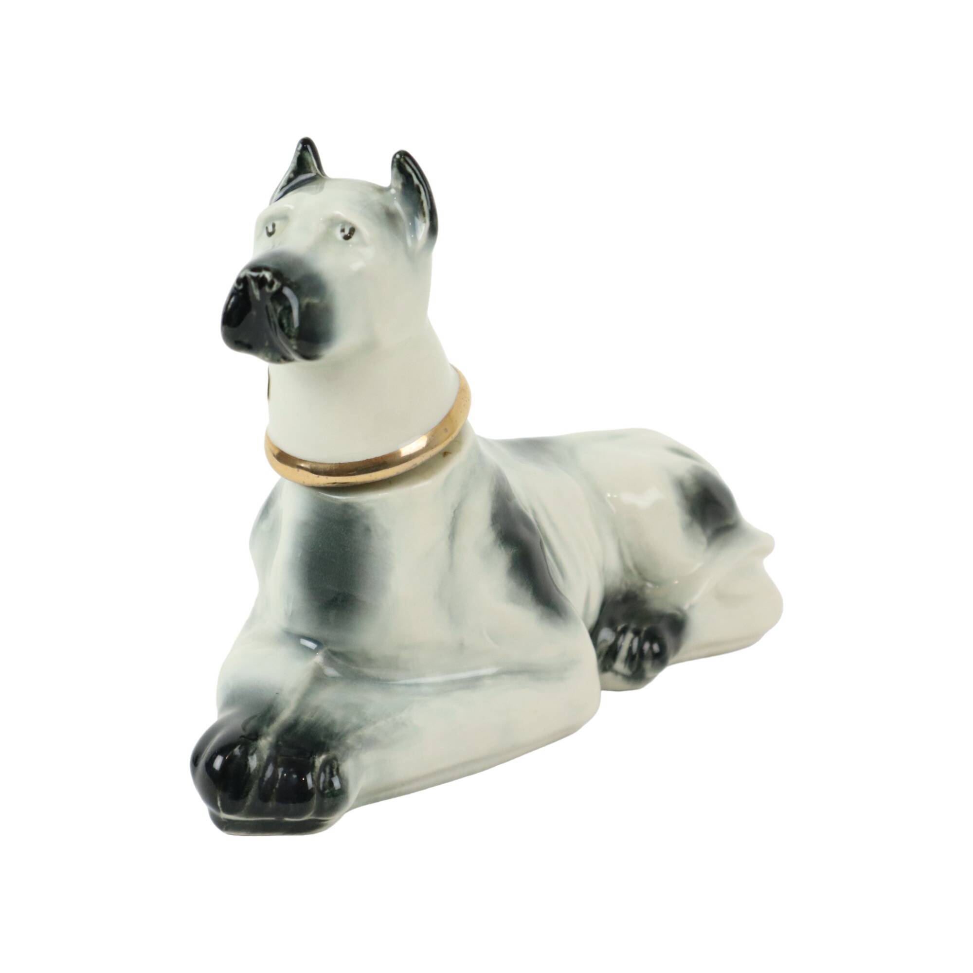 Beautiful Vintage Danish Dog Carafe James Beam Distilling Porcelain 1976