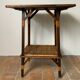 Wood and rattan table