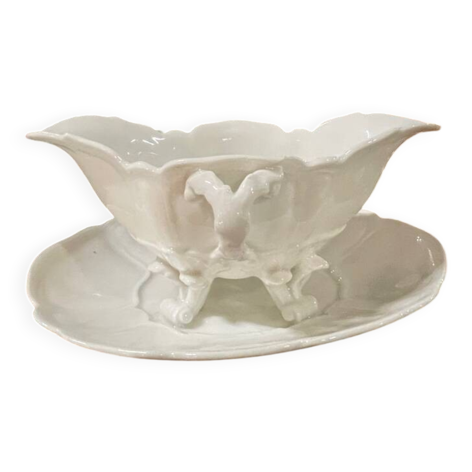 Porcelain sauceboat 1860