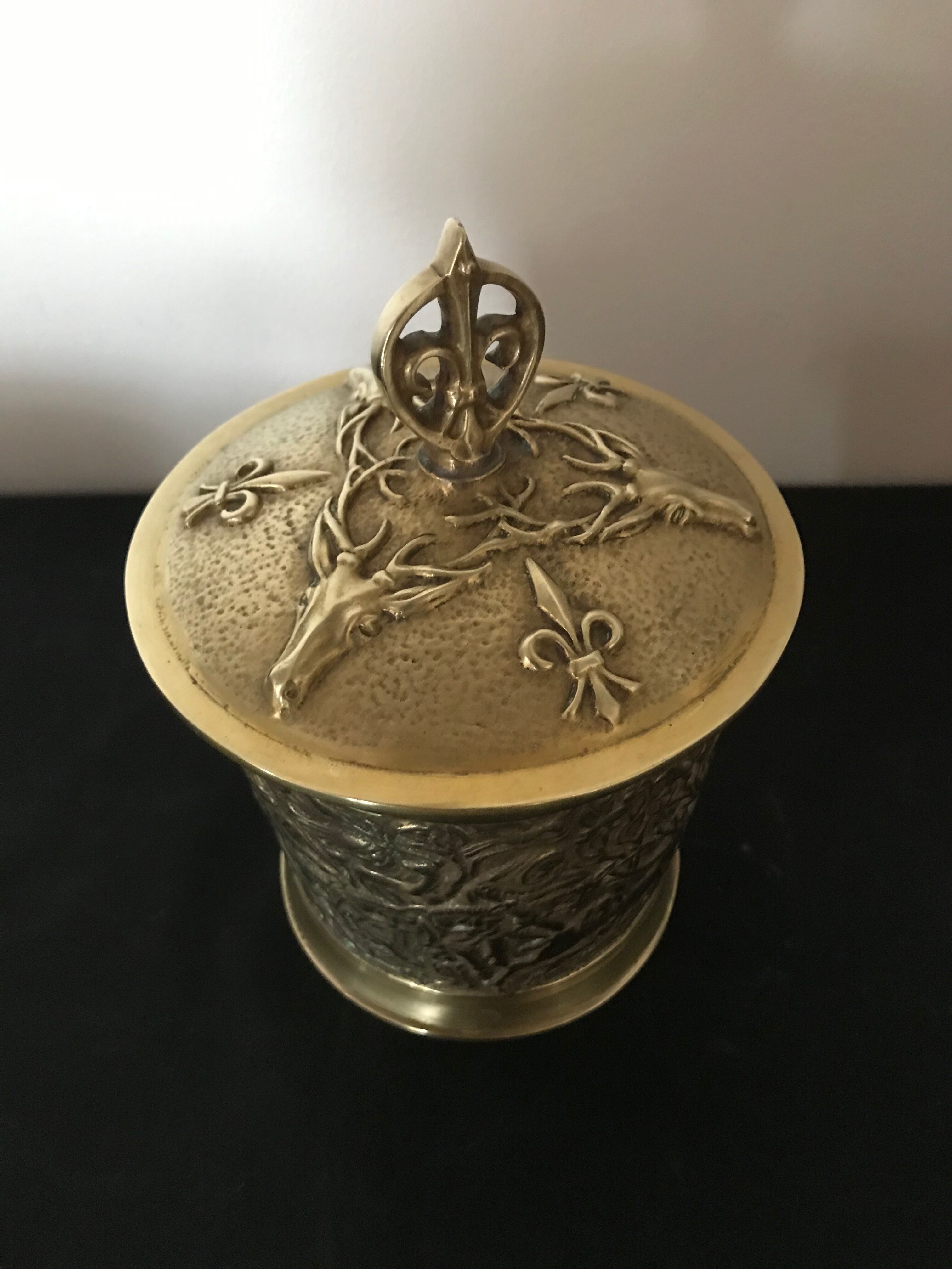 Max Le Verrier bronze tobacco pot
