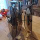 Vintage Chandelier Veca, Chrome and Smoked Glass