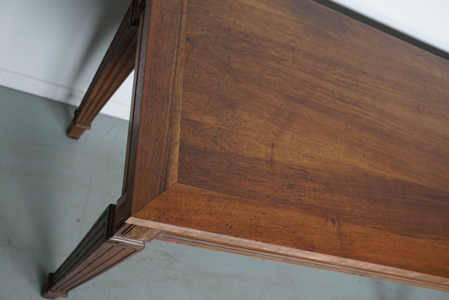 Antique French Louis XVI Walnut Writing Desk / Side Table 1920's