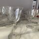 Engraved crystal glass service