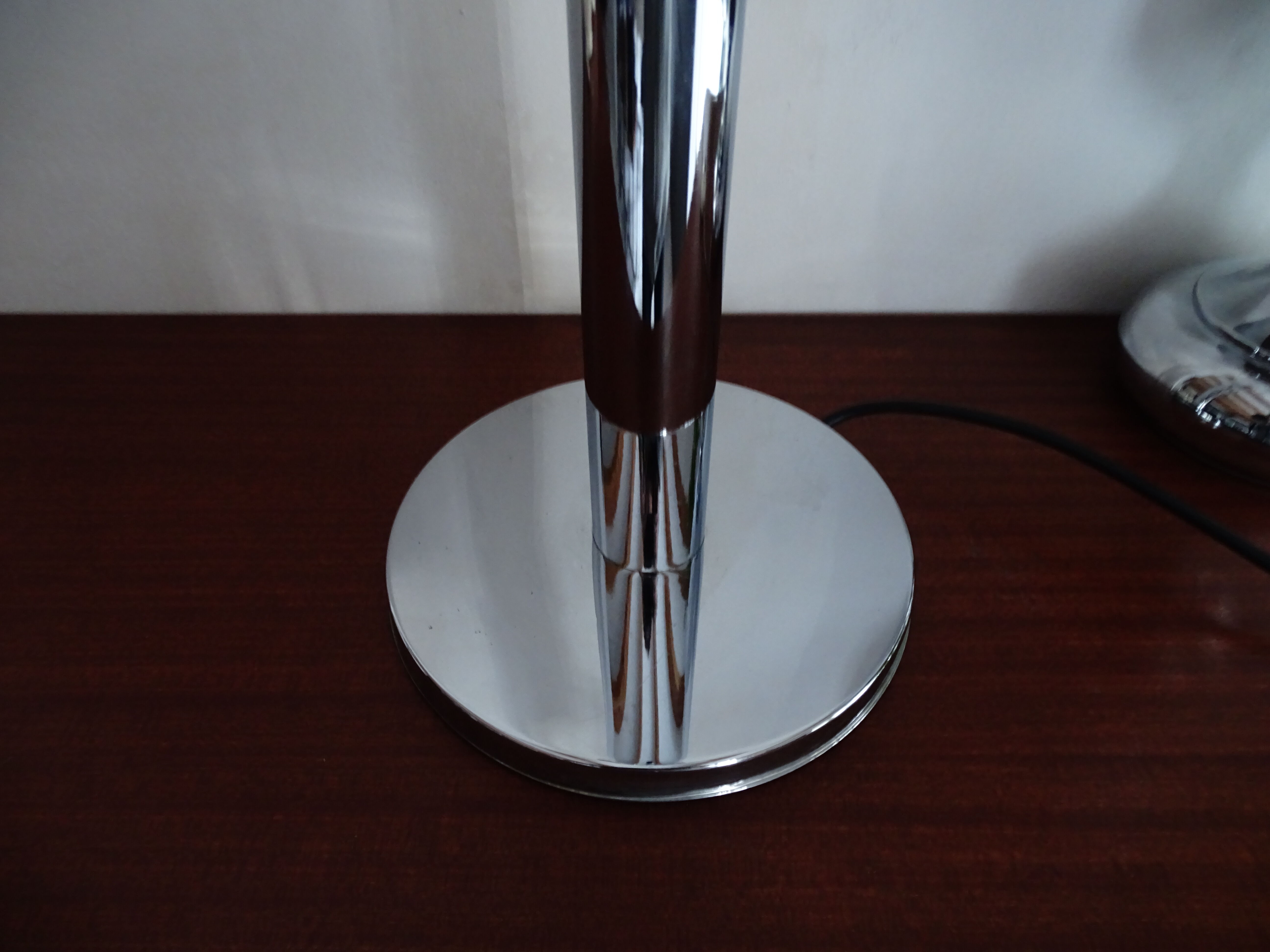 Lampadaire  chromé 3 boules 1970 vintage