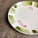 Green chromatic dessert plate no. 2