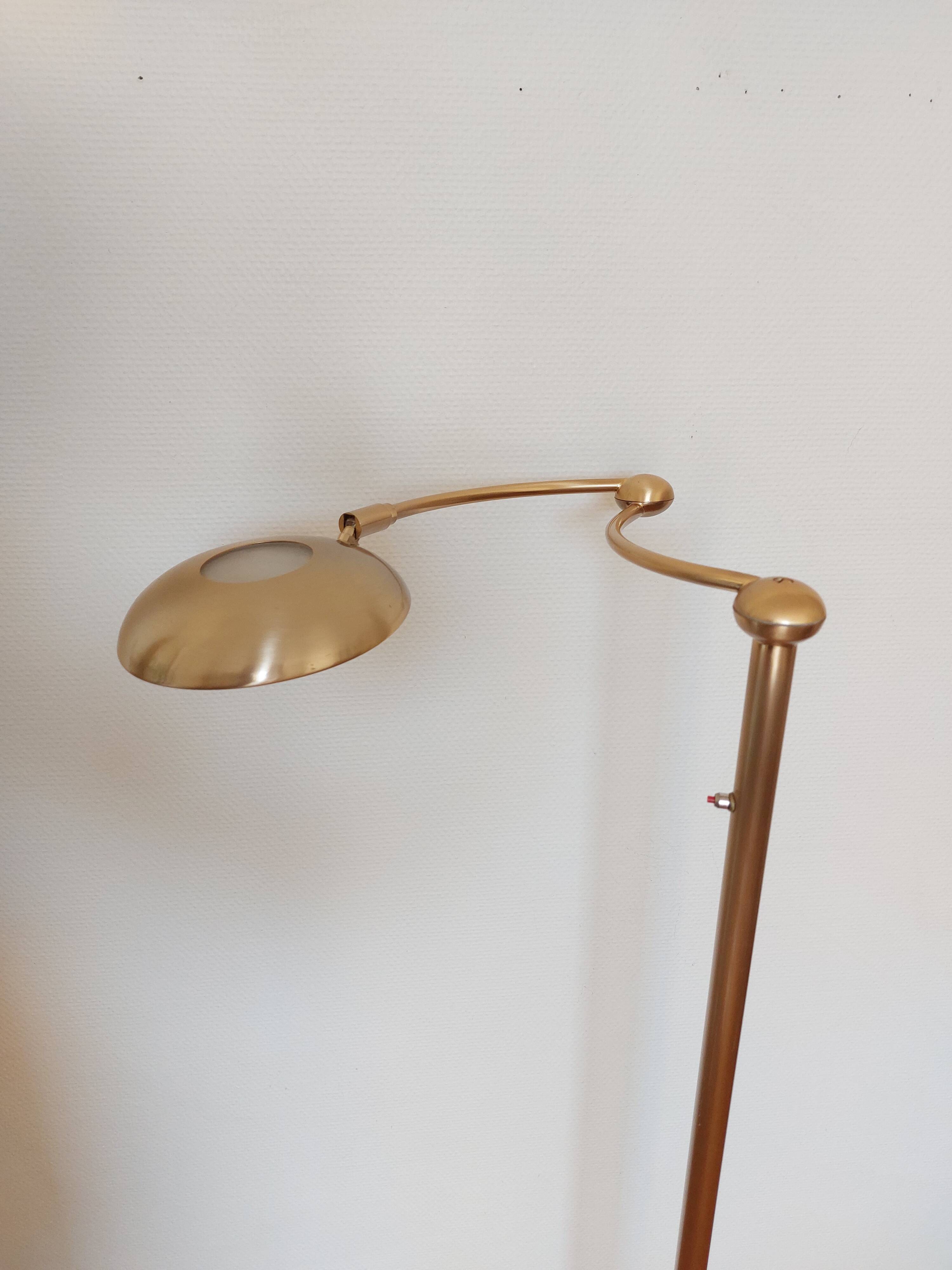 Vintage brass reading light