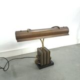 Lampe de bureau en bronze, lampe de banquier
