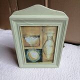 Wall-mounted wooden key box