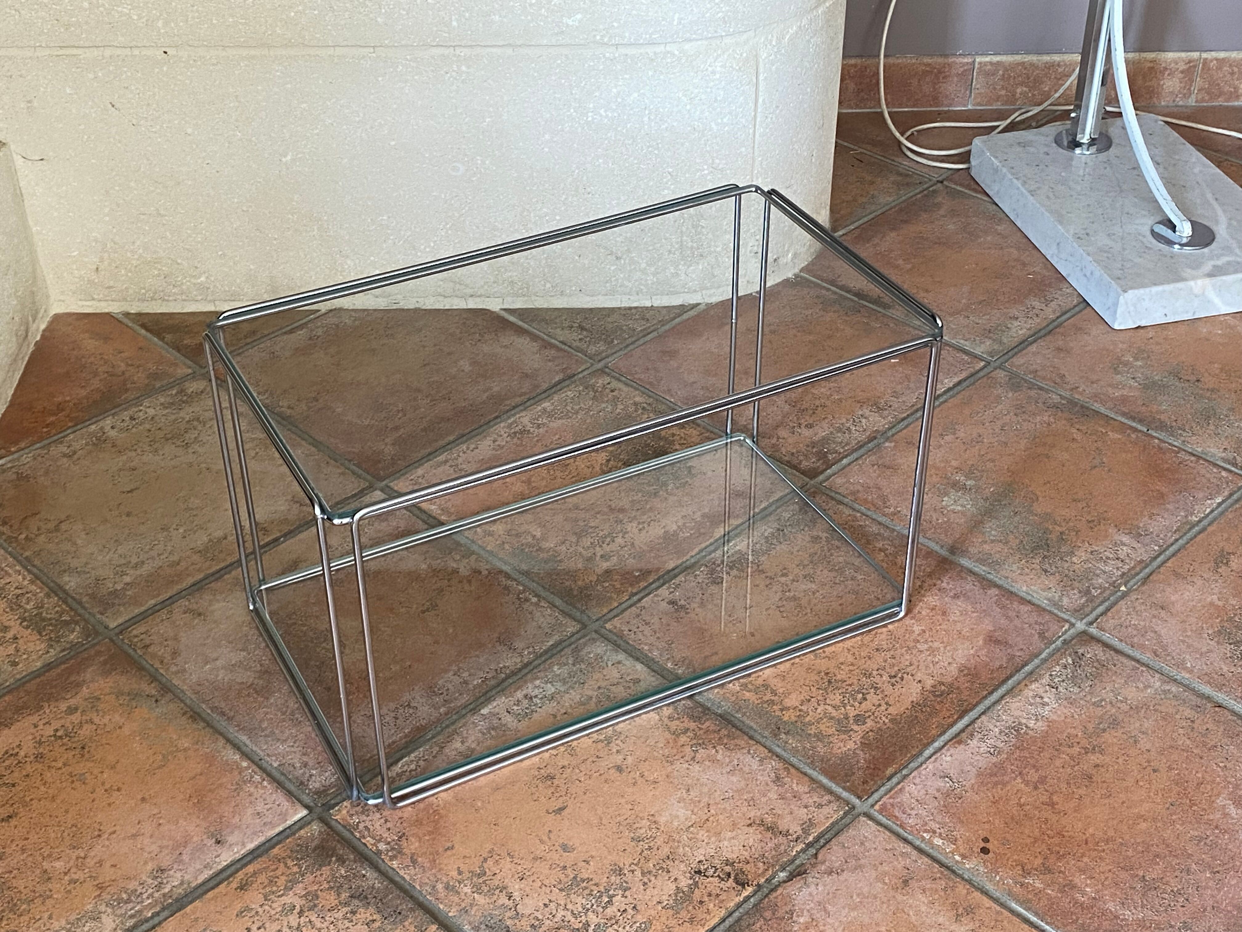 Max Sauze design table, rectangular bedside model, published by Isocèle