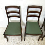 Set of 4 nineteenth century mahogany chairs