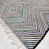 Moroccan Berber kilim Zanafi colorful new 100% wool 3.24x1.97m