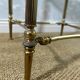 Small side table with a smoked glass top, Hollywood Regency.